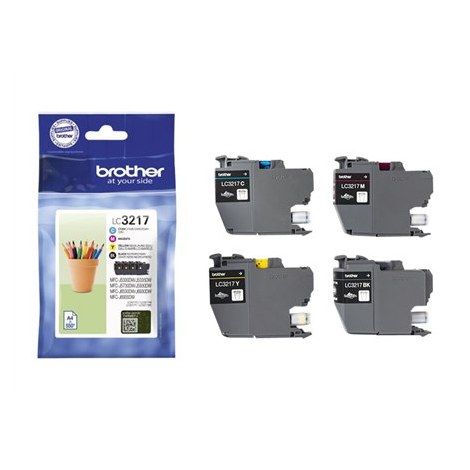 Brother Brother | 3217 Value Pack | Black | Yellow | Cyan | Magenta | Ink cartridge | 550 pages - 2